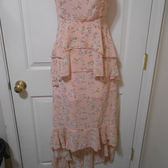 NEW Nasty Gal Collection hi-Low design layered sheer cocktail Dress size 4 👩✨ - Picture 6 of 15